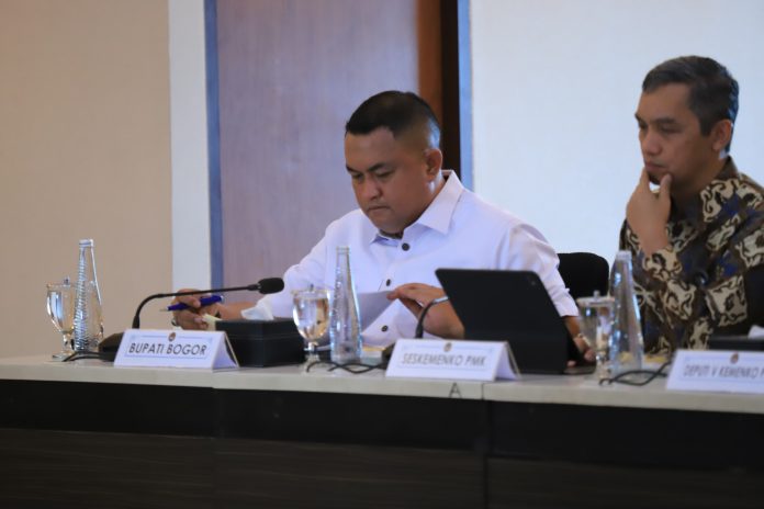 Bupati Bogor Hadiri Rapat Tingkat Menteri Bahas Pemulihan Lahan dan Antisipasi Banjir di Hulu Ciliwung