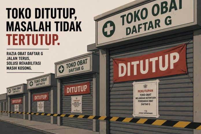 Toko Obat Daftar G Ilegal Ditutup, Ketergantungan Dibiarkan, Ketika Negara Hadir Setengah Hati