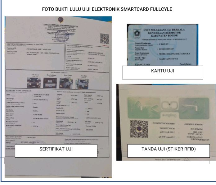 Dishub Kabupaten Bogor Mulai Terapkan Smartcard Fullcycle untuk Uji Kendaraan Bermotor