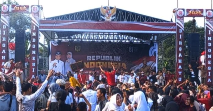 Puncak Acara HUT RI ke-81, Desa Ciangsana Gelar Pesta Rakyat