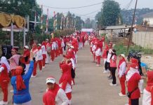 Semarak HUT RI ke-81, Posilet Adakan Senam Massal Bersama Warga